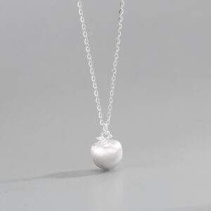Mini Apple Sterling Silver Necklace