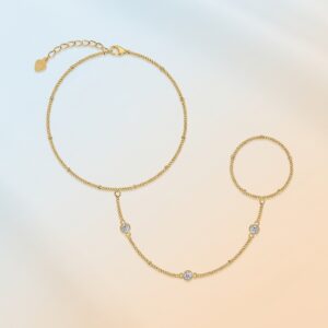 Stackable Moissanite Sterling Silver Bracelet